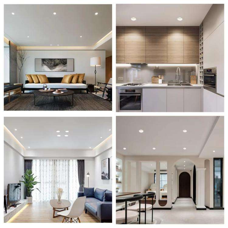 10W 220V  RGB+White Light Ceiling Lamp Round Recessed Dimmable Ceiling Light With Remote Controller