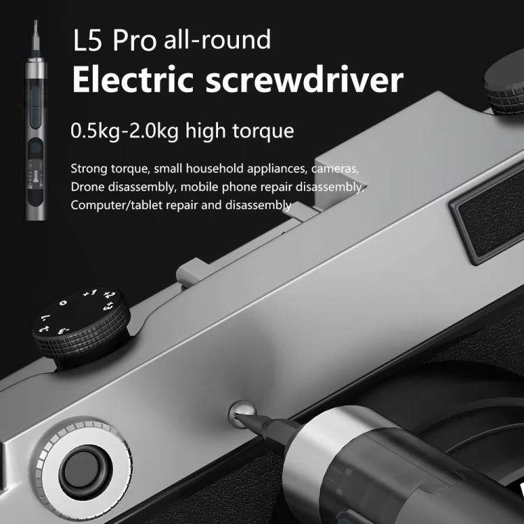 MaAnt L5Pro With 24 Batches Multi-Function Small Electric Screwdriver Set For Mobile Phone Repair