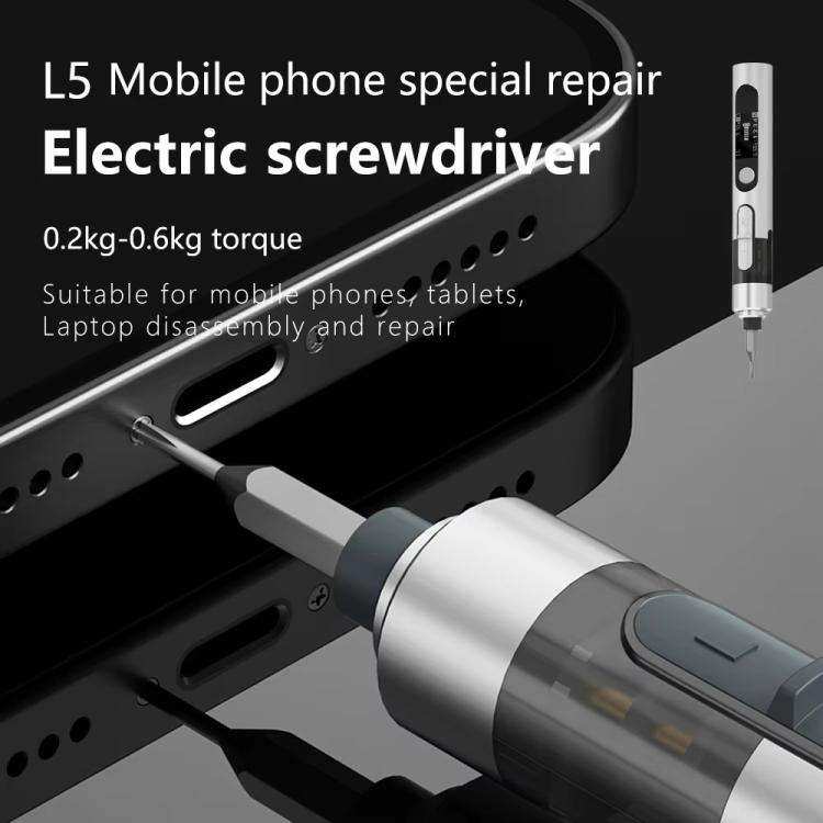 MaAnt L5 With 12 Batches Multi-Function Small Electric Screwdriver Set For Mobile Phone Repair