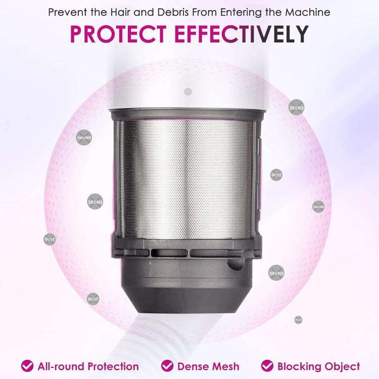 For Dyson Airwrap HS01 HS05 Hair Styler Inner Filter Repair Parts, Spec: Inner Filter+Clean Brush