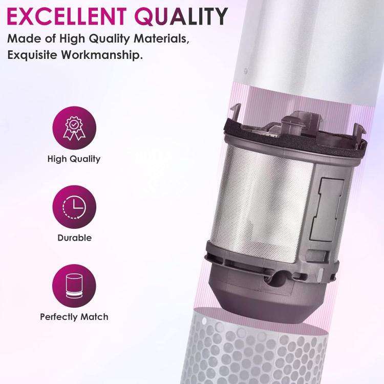 For Dyson Airwrap HS01 HS05 Hair Styler Inner Filter Repair Parts, Spec: Inner Filter+Clean Brush