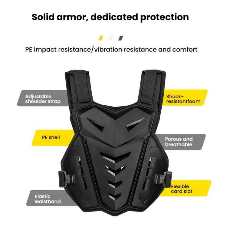 SULAITE Motocross Armor Vest Motorcycle Rider Chest Protection Equipment Racing Anti-Fall Armor P...