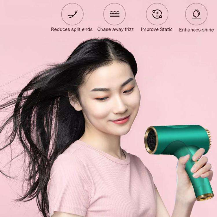 Rechargeable Wireless Hair Dryer Negative Ion Hot and Cold Wind Versatile Hairdressing Tools US P...