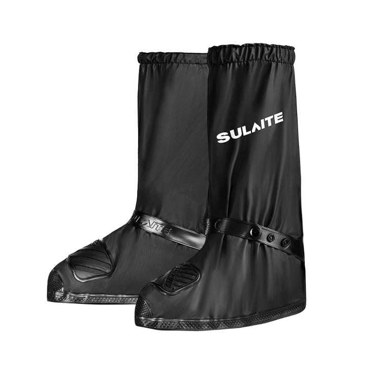 SULAITE Motorcycle Shoe Cover Thickened Anti-slip Wear-resistant Rain Shoes Outdoor Riding Adult ...