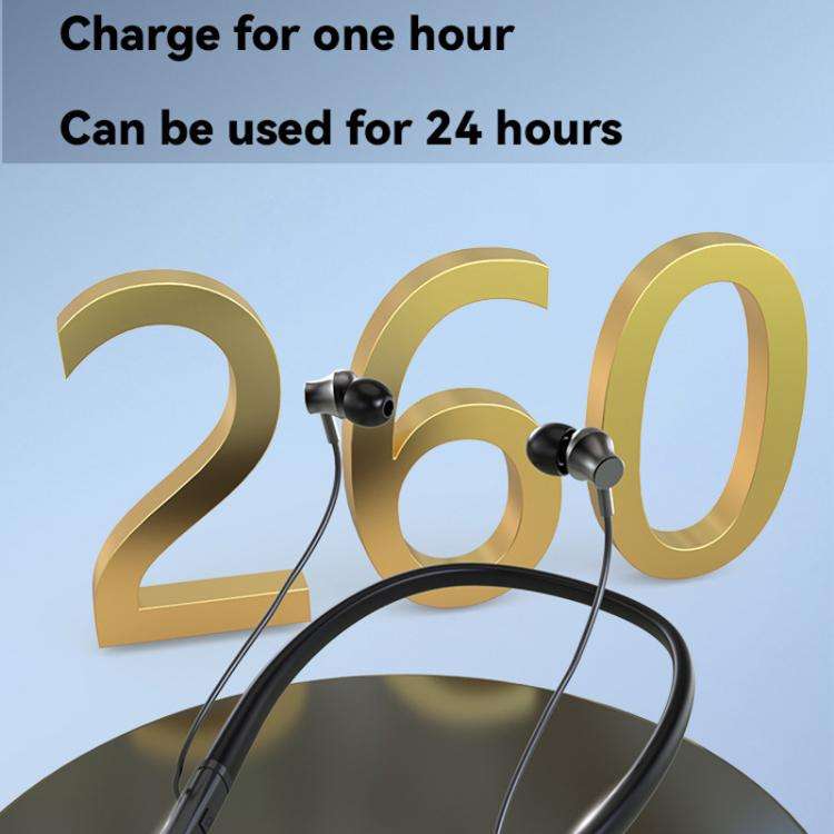 Neck-hanging 16-channel Bluetooth Hearing Aid Rechargeable Sound Amplifier for The Elderly(Black)