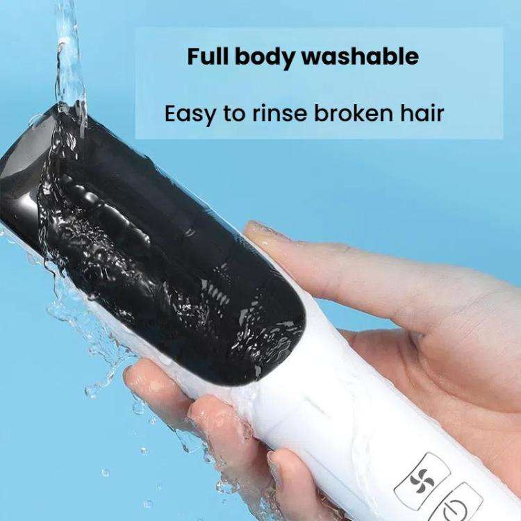 Hair-absorbing Hair Clipper Rechargeable Low Noise Hair Trimmer for Babies, Adults and Pets(Blue)