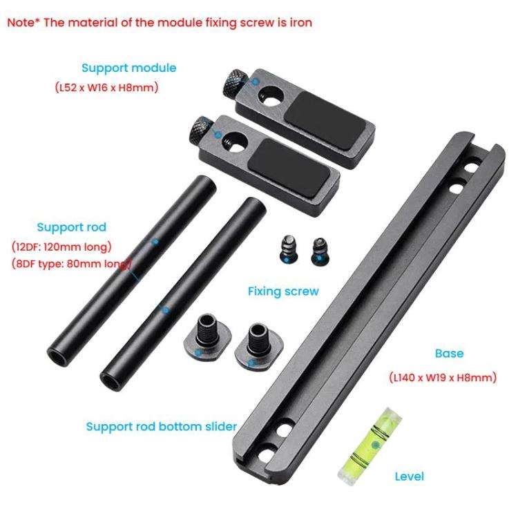 FinalCool Aluminum Alloy Adjustable Graphics Card Bracket Chassis Fan Position Graphics Holder Su...