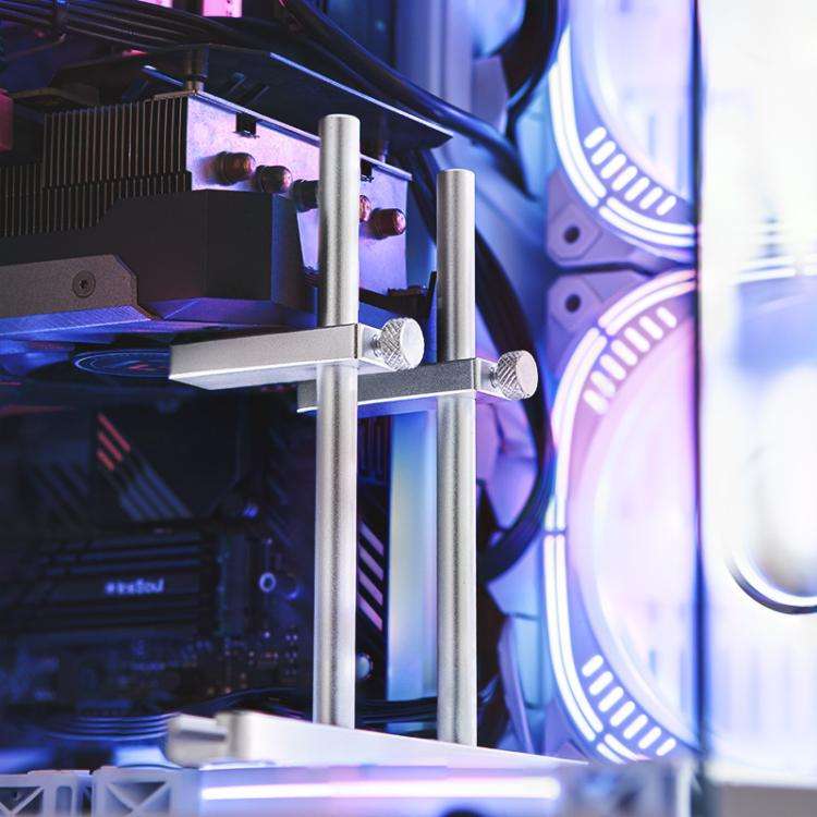 FinalCool Aluminum Alloy Adjustable Graphics Card Bracket Chassis Fan Position Graphics Holder Su...