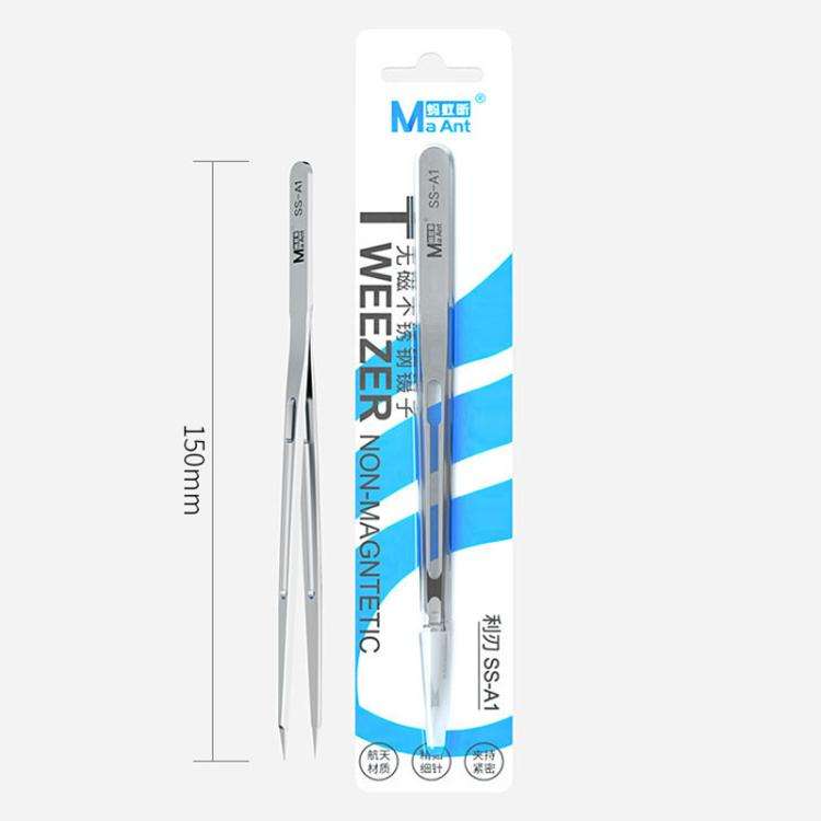 MaAnt SS-A1 Non-magnetic Stainless Steel Tweezers