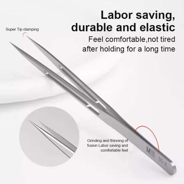 MaAnt SS-A Non-magnetic Stainless Steel Tweezers