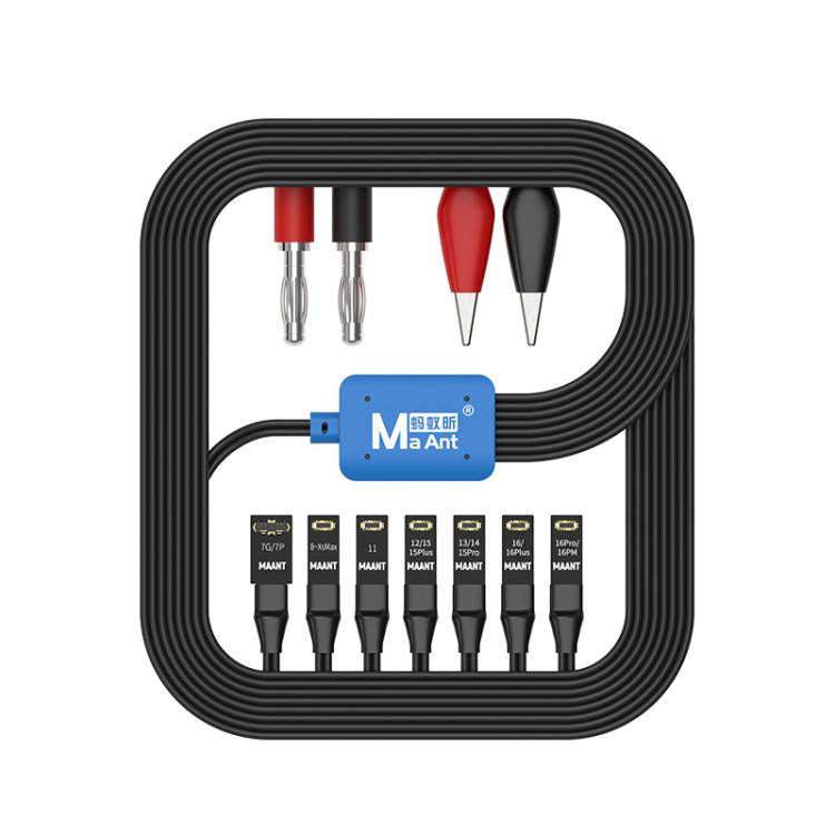 For Apple 7-16 Series Cell Phones MaAnt M064 1M 8 In 1 Power On Cable Flex Testing Line