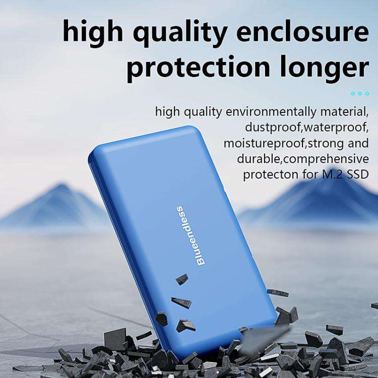 Blueendless M1 Universal M.2 SSD Shockproof and Waterproof Storage Box(Blue)