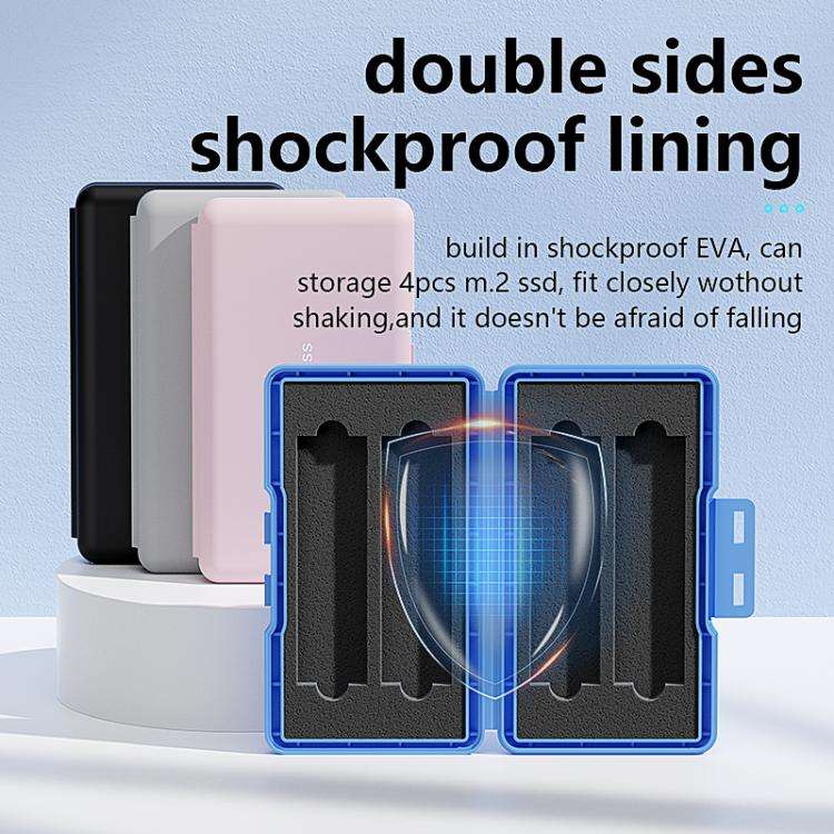 Blueendless M1 Universal M.2 SSD Shockproof and Waterproof Storage Box(Blue)