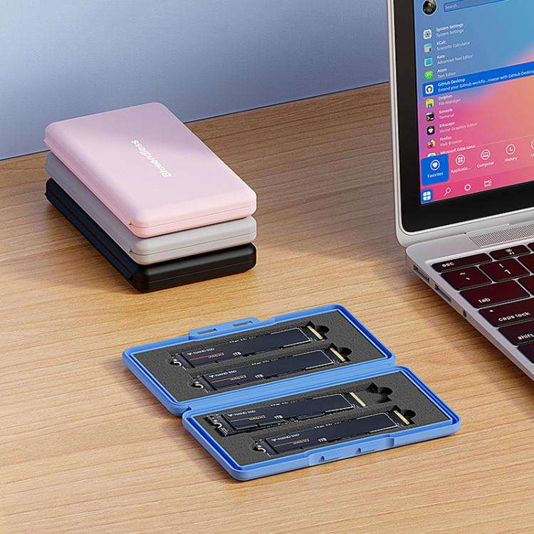 Blueendless M1 Universal M.2 SSD Shockproof and Waterproof Storage Box(Blue)