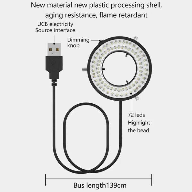 MaAnt MY-036 Cell Phone Repair 72 Beads Microscope Ring Light Source