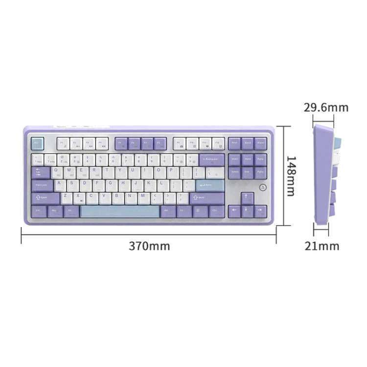 Ajazz AK870 Wireless Bluetooth Tri-mode Mechanical Keyboard RGB DIY Custom Hot Swap Gaming Keyboa...