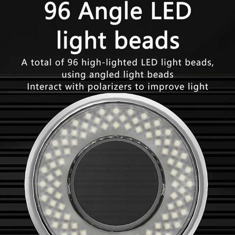 MaAnt MY-038 Cell Phone Repair Microscope Ring Polarized LED Light Source Lamps 96 Beads Anti-Gla...