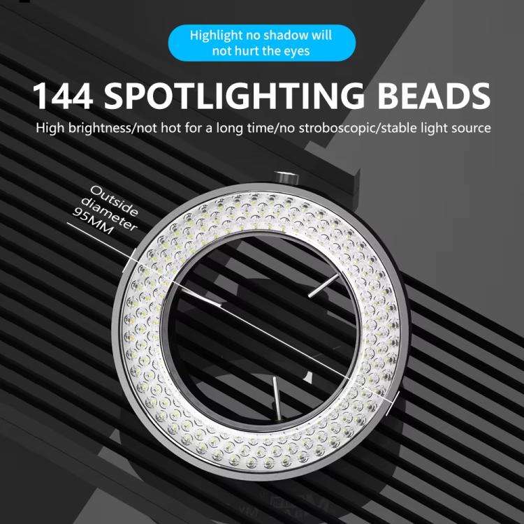 MaAnt MY-037 Cell Phone Repair 144 Beads Microscope Ring Light Source