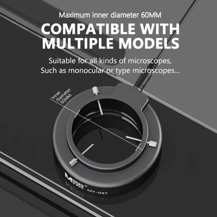 MaAnt MY-037 Cell Phone Repair 144 Beads Microscope Ring Light Source
