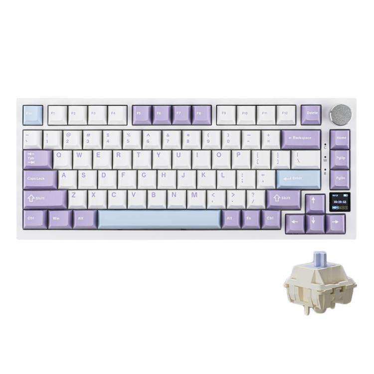 Ajazz AK820 Pro Wireless Bluetooth Tri- mode Custom Hot Swap Gasket Mechanical Gaming Keyboard Wi...