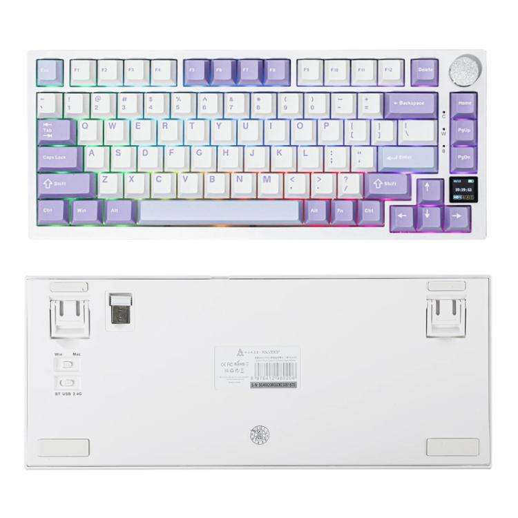 Ajazz AK820 Pro Wireless Bluetooth Tri- mode Custom Hot Swap Gasket Mechanical Gaming Keyboard Wi...