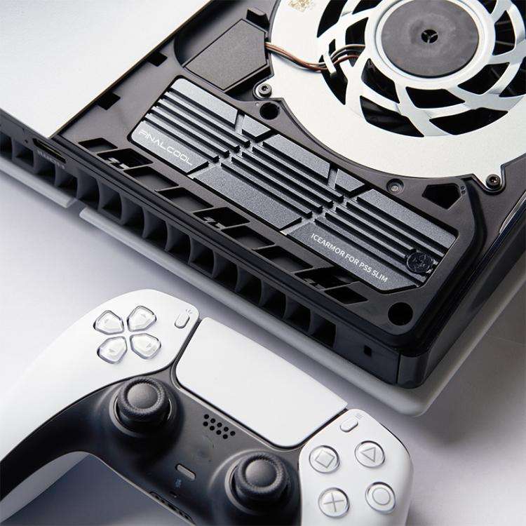 For PS5 Slim / Pro FinalCool M.2 2280 NVME SSD Radiator Integrated Aluminum Alloy Heatsink(Silver)