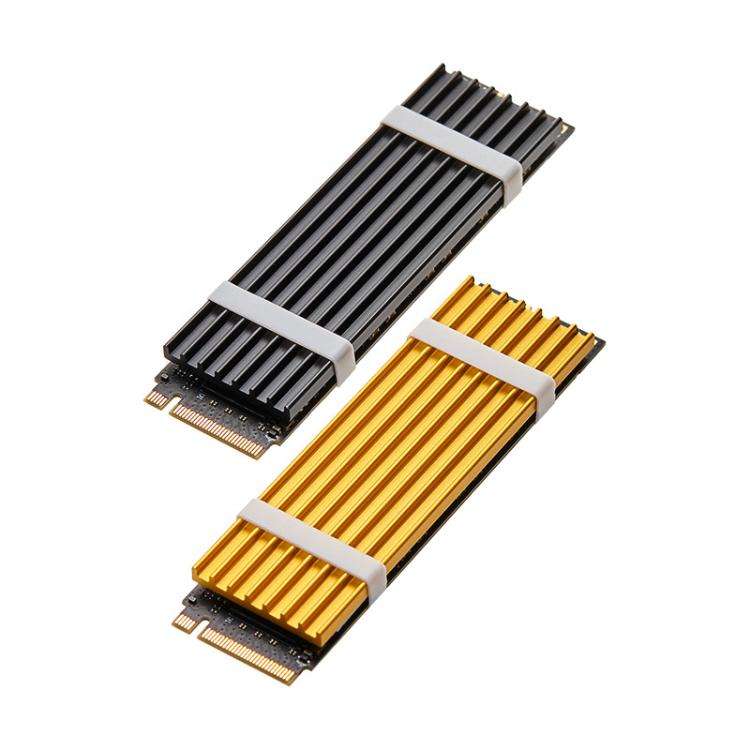 FinalCool M.2 2280 NVMe SSD Heat Sink Solid State Drive Radiator(Gold)