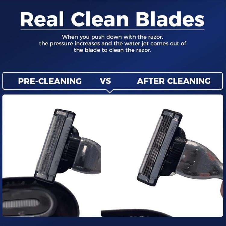 Razor Rinser No Batteries Need Save Water Shaver Cleaner(Black)