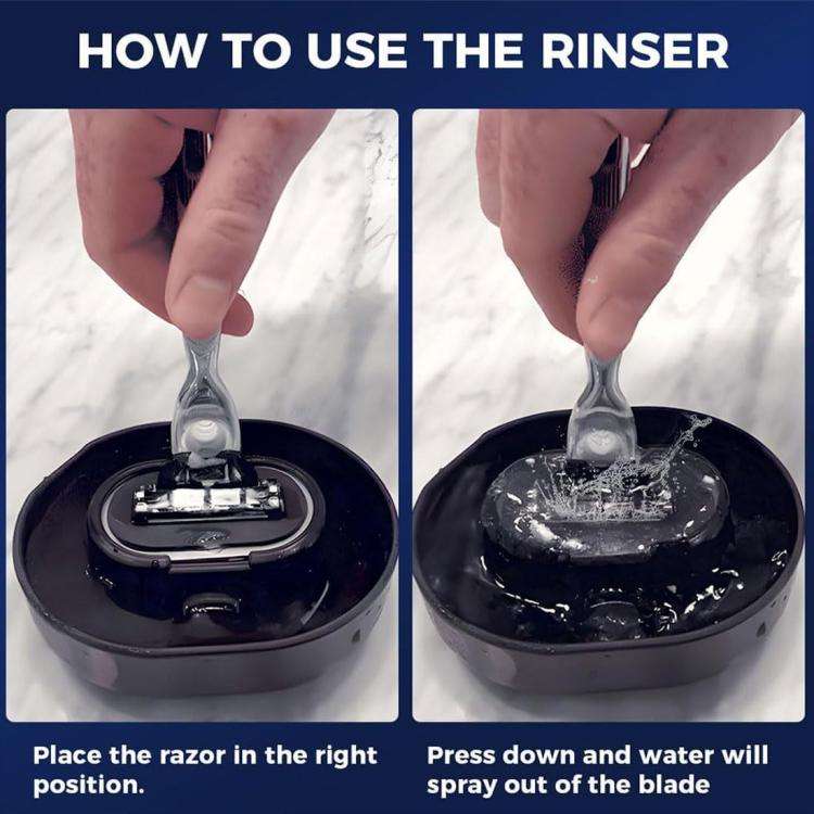 Razor Rinser No Batteries Need Save Water Shaver Cleaner(Transparent)