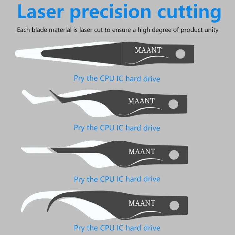 MaAnt MY-102 4 In 1 Blade Pry IC / CPU Hard Disk Blade Cell Phone Motherboard Repair Scraping Gum...