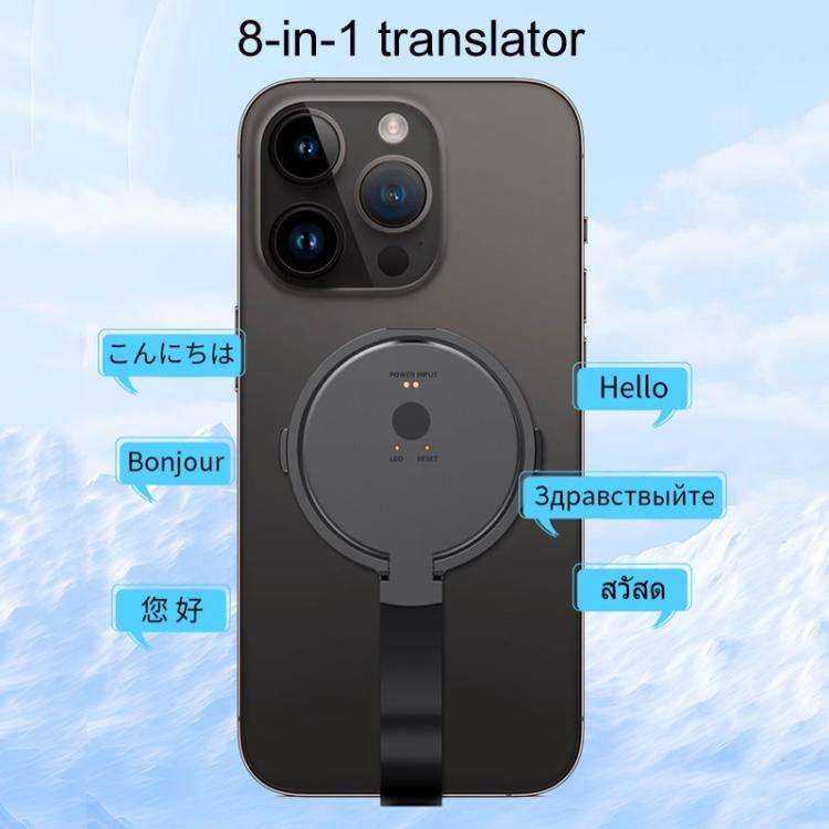 X9 8 In 1 AI Large Model Simultaneous Translator Offline Voice And Video Call Translation(White)