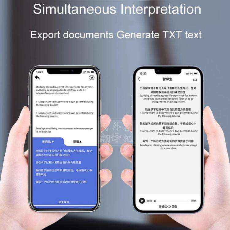 X9 8 In 1 AI Large Model Simultaneous Translator Offline Voice And Video Call Translation(White)