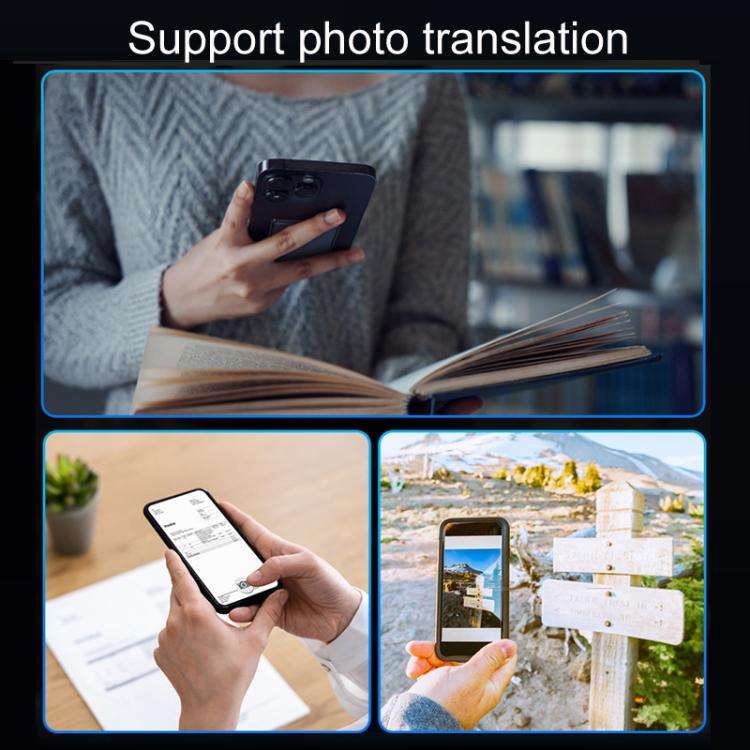 T1 AI Large Model Slim Card Magnetic Translator Audio Transcription Equipment(Dark Gray)