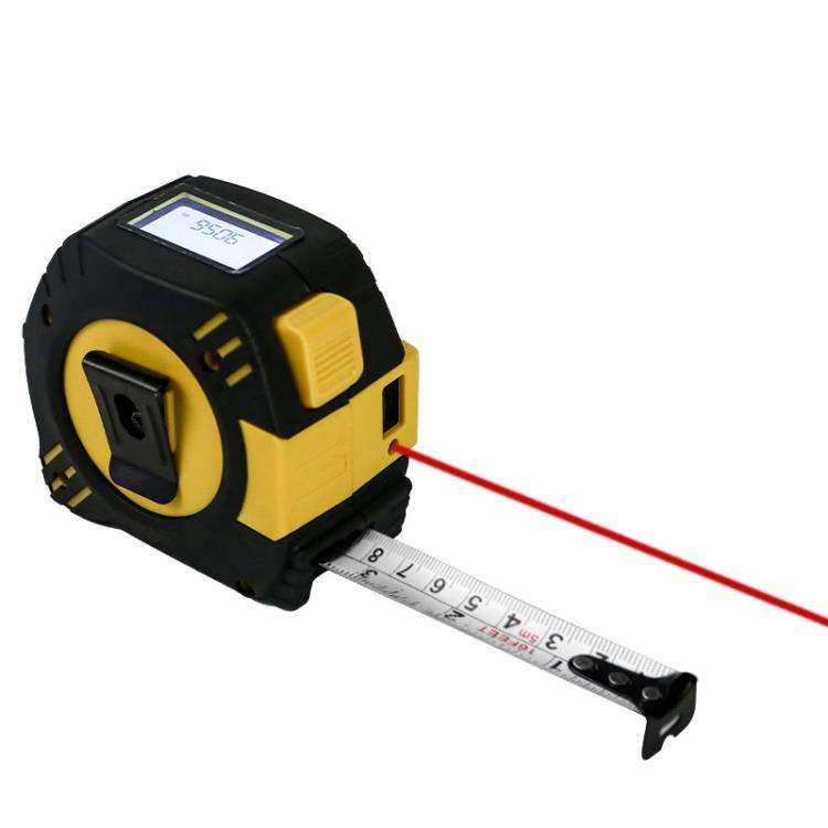2 in 1 Rechargeable Infrared Laser Rangefinder + 5m Measuring Tape, Specifications: Laser 80m