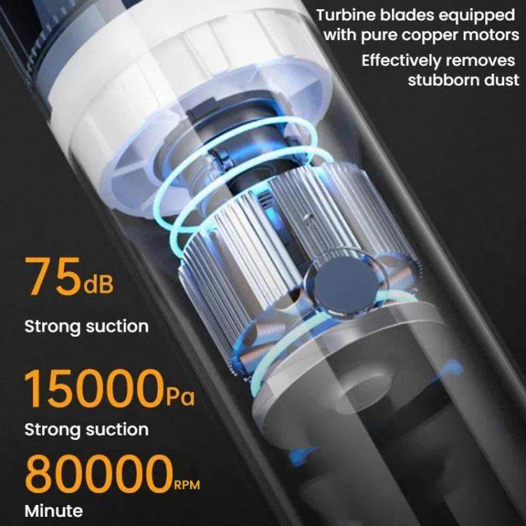 Portable Wireless Car Vacuum Cleaner Small Chargeable Handheld Wet / Dry Large Suction Household ...