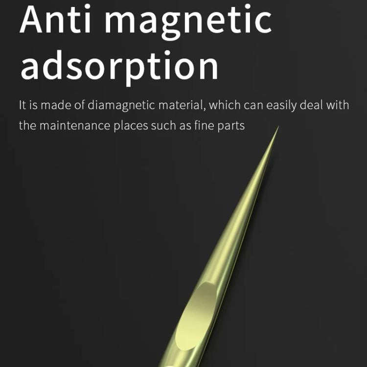 MaAnt Titanium Tweezers Antistatic Small Clip Bird Nest Hair Picking Pink Prick Clip Repair Tool(...