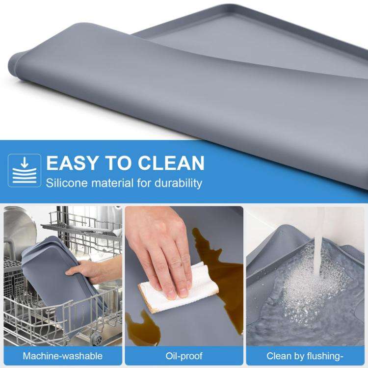 Multifunctional Refrigerator Washing Machine Top Silicone Non-Slip Waterproof Placemat, Style: 50...