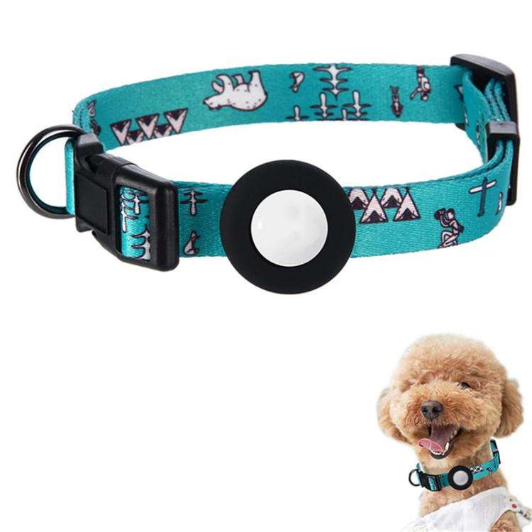 For AirTag Tracker Waterproof Silicone Case Pet Collar Cats Dog Neck Collar, Size: M(Bear)