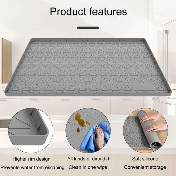 86 x 56 x 2.5cm Kitchen Under Sink Waterproof Anti-Slip Anti-Grease Heat Insulation Drainage Mats...