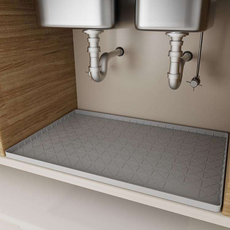 86 x 56 x 2.5cm Kitchen Under Sink Waterproof Anti-Slip Anti-Grease Heat Insulation Drainage Mats...