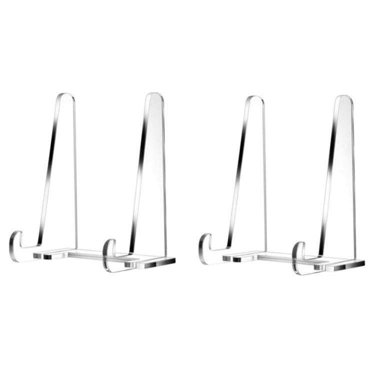 Acrylic Photo Frame Book Picture Plate Stand, Specifications: 2sets