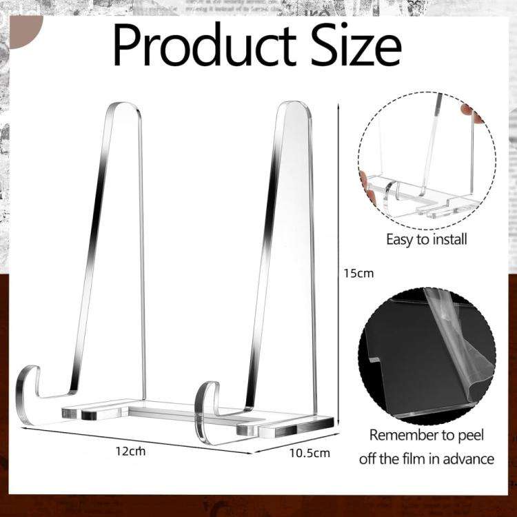 Acrylic Photo Frame Book Picture Plate Stand, Specifications: 1set