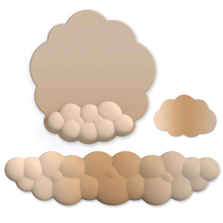3pcs / Set Cloudy Gradient Memory Foam Silicone Wrist And Keyboard Mouse Pad, Style: Model 13