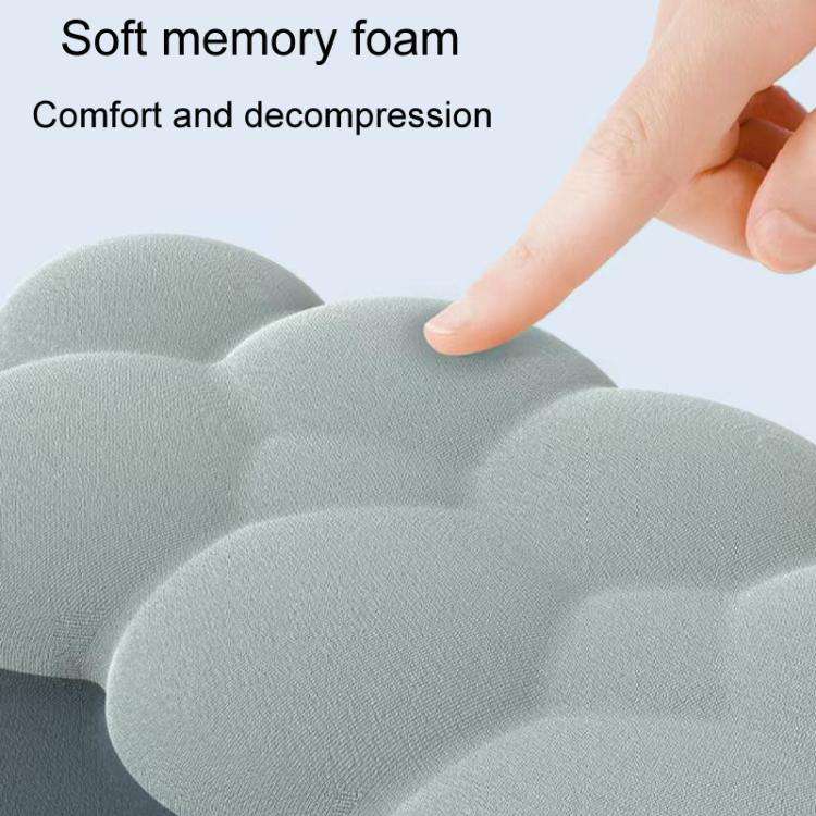 3pcs / Set Cloudy Gradient Memory Foam Silicone Wrist And Keyboard Mouse Pad, Style: Blue+Yellow