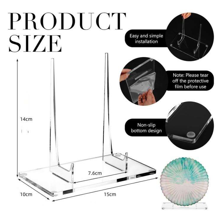 Acrylic Photo Frame Book Picture Plate Stand, Specifications: 1set
