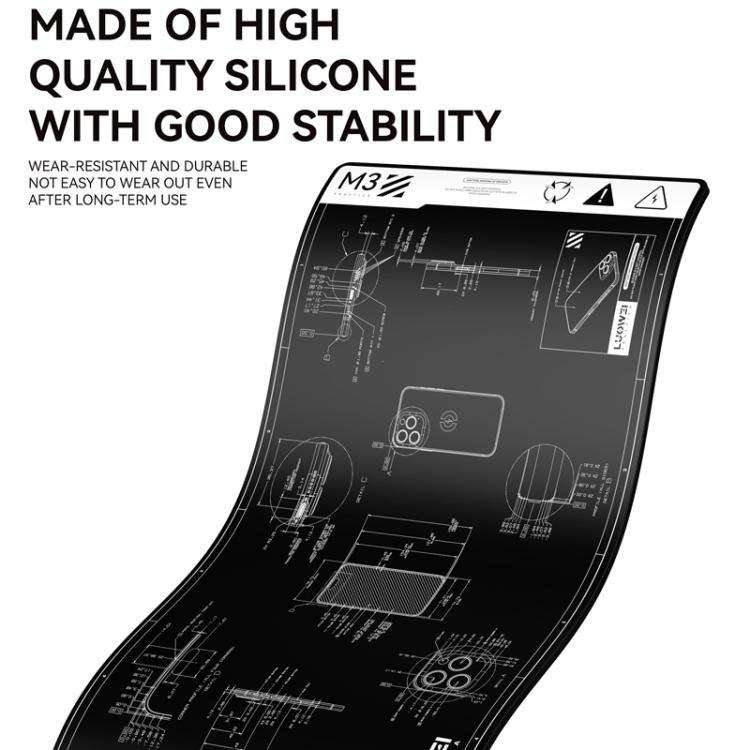 LUOWEI M3 27 inch Cell Phone Computer Repair Workbench Heat Insulation Mat High Temperature Resis...