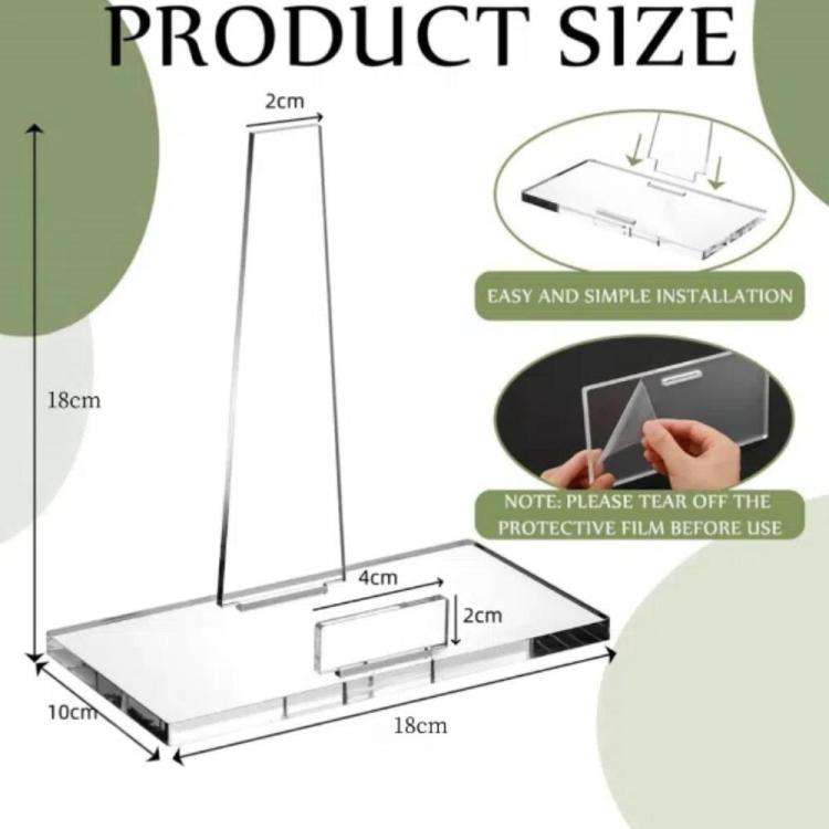 Acrylic Photo Frame Book Picture Plate Stand, Specifications: 1set