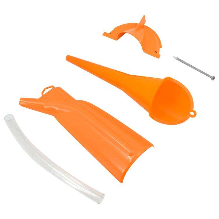 3pcs / Set For Harley Motorcycle Multifunctional Waste Oil Diverter Plastic Funnel(Orange)