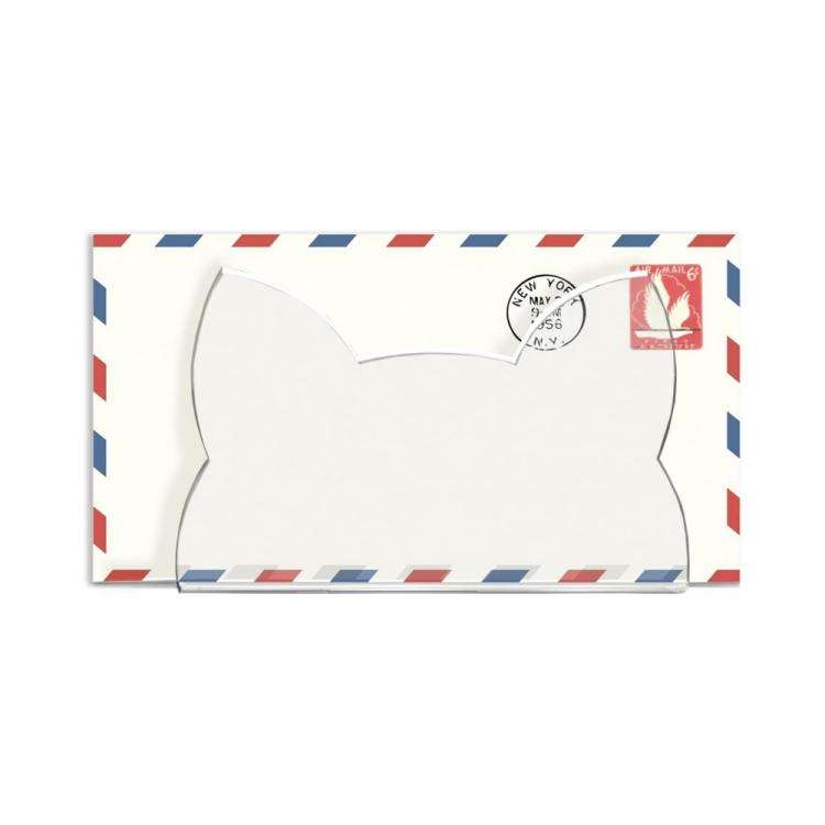 Acrylic Cat-Shaped Mail Sorting Desktop Envelope Rack(YX155)