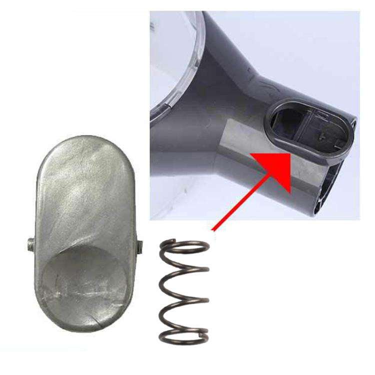 For Dyson V6/DC Vacuum Cleaner Dust Bin Button With Spring Replacement Parts(Gray)